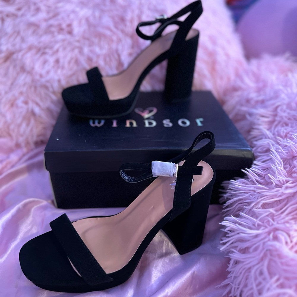 Black high heels